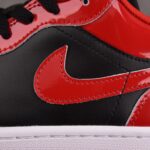 (BEST) Air Jordan 1 Low SE Patent 'VARSITY RED BLACK'