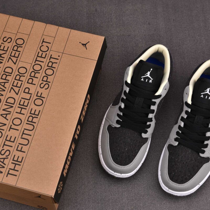 (BEST) Air Jordan 1 Low SE 'CRATER BLACK GREY'