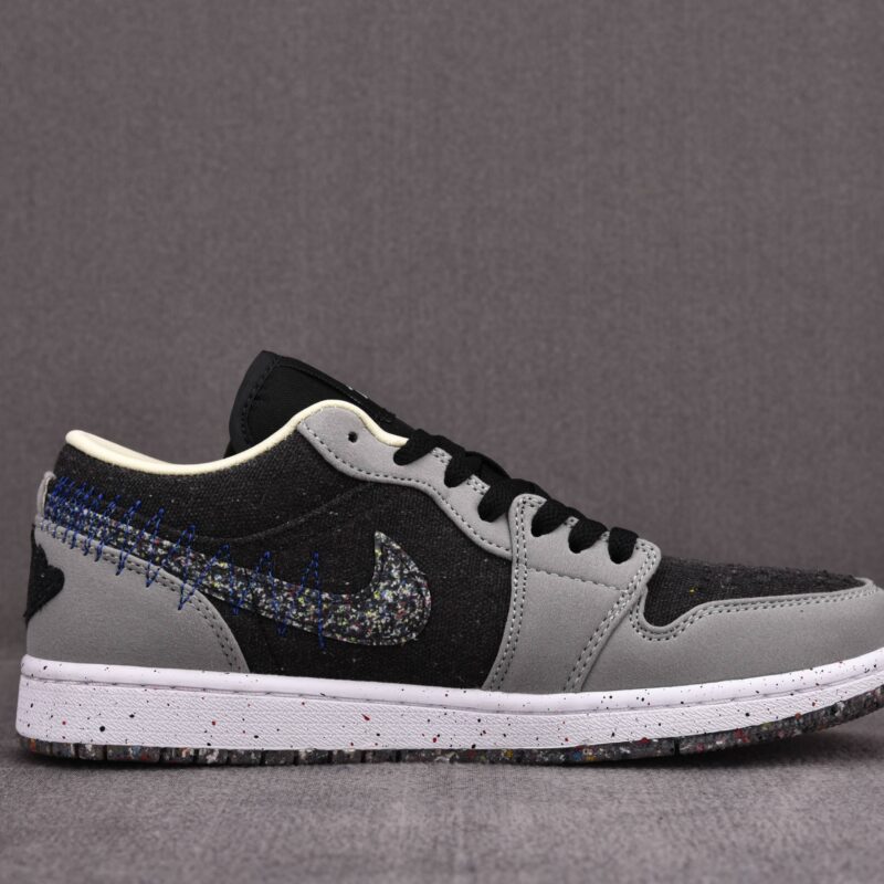 (BEST) Air Jordan 1 Low SE 'CRATER BLACK GREY'