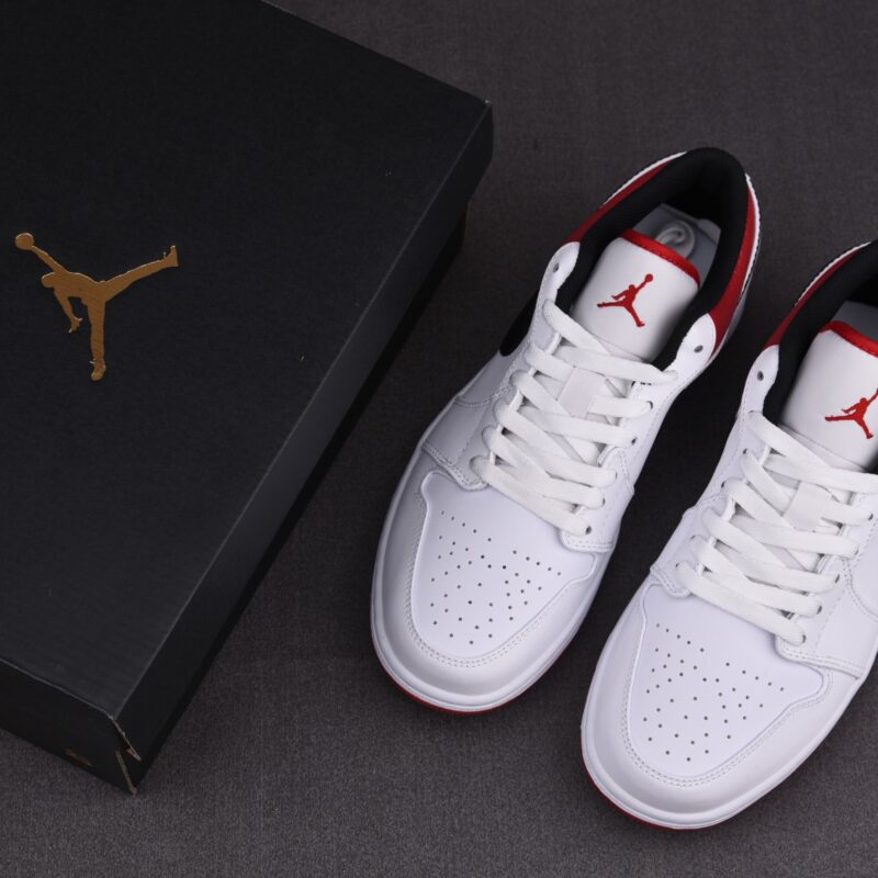 (BEST) Air Jordan 1 Low 'White Gym Red'