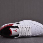 (BEST) Air Jordan 1 Low 'White Gym Red'