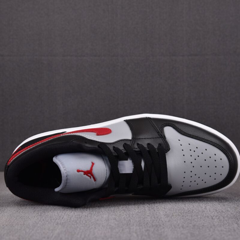 (BEST) Air Jordan 1 Low 'WOLF GREY GYM RED'