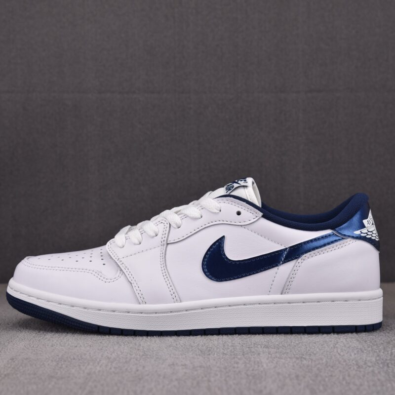 (BEST) Air Jordan 1 Retro Low '85 'METALLIC BLUE'