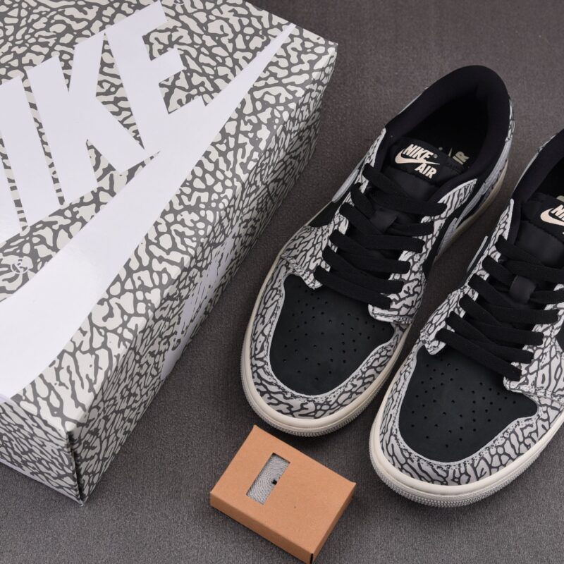 (BEST) Air Jordan 1 Low OG 'BLACK ELEPHANT'