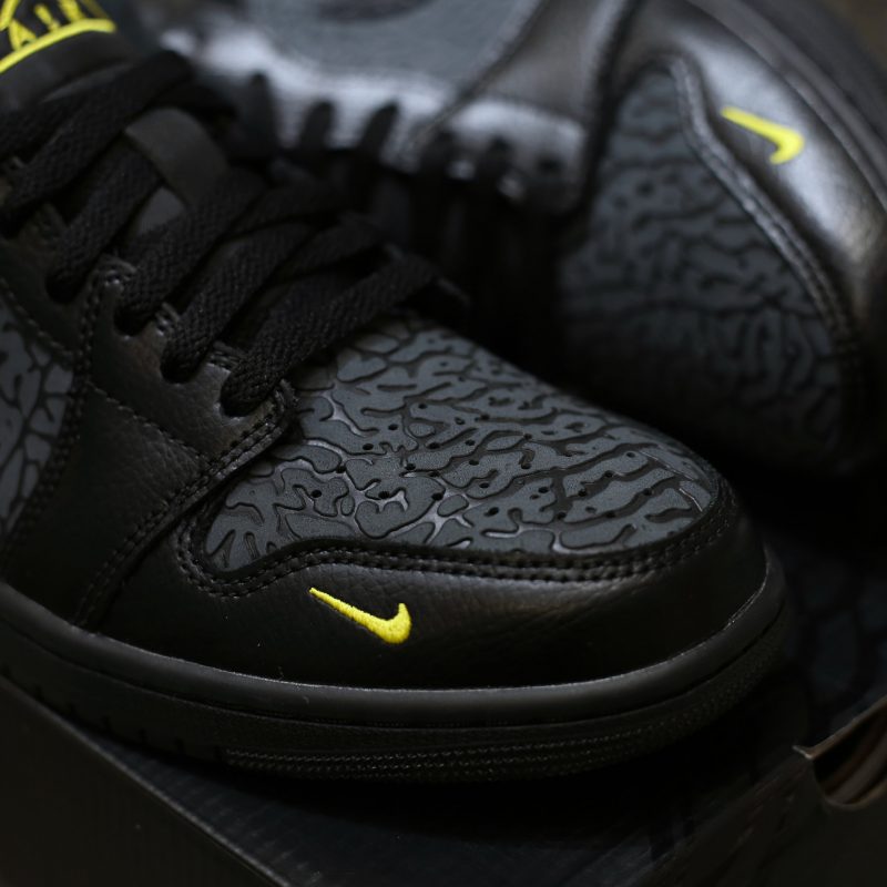 (BEST) Jordan 1 Low 'BLACK ELEPHANT PRINT'