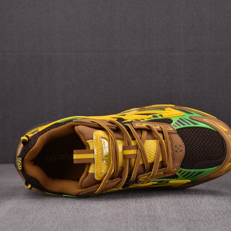 (BEST) OFF-WHITE Be Right Back Sneakers 'BLACK BROWN YELLOW'