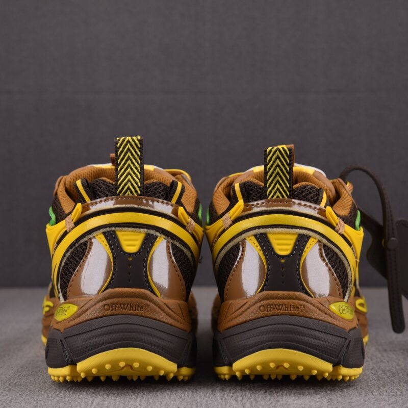 (BEST) OFF-WHITE Be Right Back Sneakers 'BLACK BROWN YELLOW'