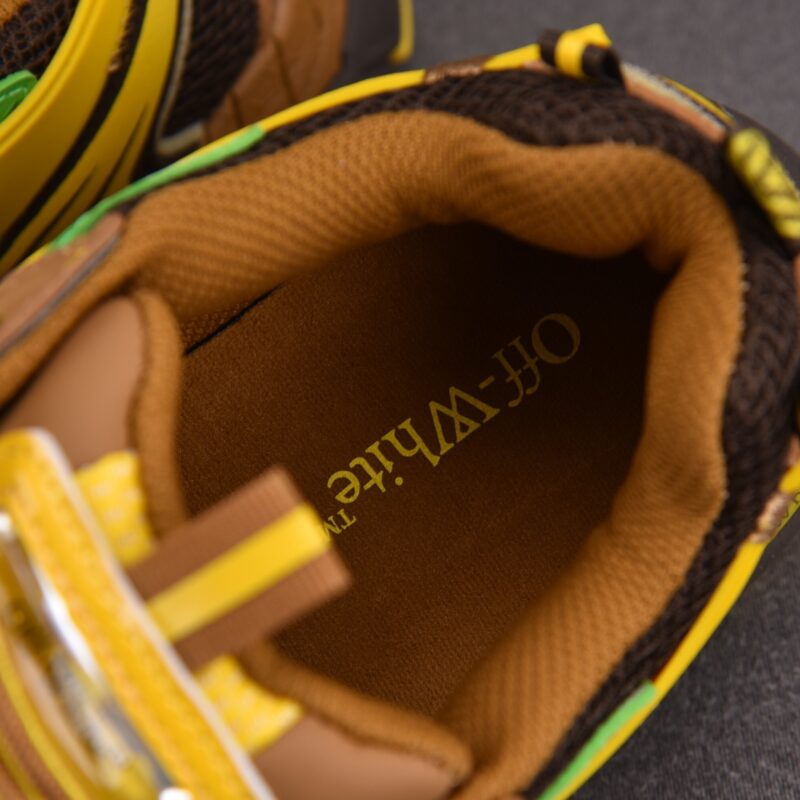 (BEST) OFF-WHITE Be Right Back Sneakers 'BLACK BROWN YELLOW'