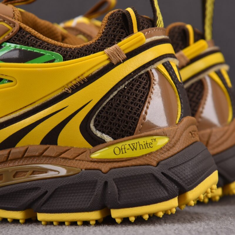 (BEST) OFF-WHITE Be Right Back Sneakers 'BLACK BROWN YELLOW'