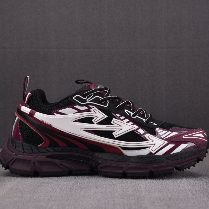 (BEST) OFF-WHITE Be Right Back Sneakers 'BURGUNDY'
