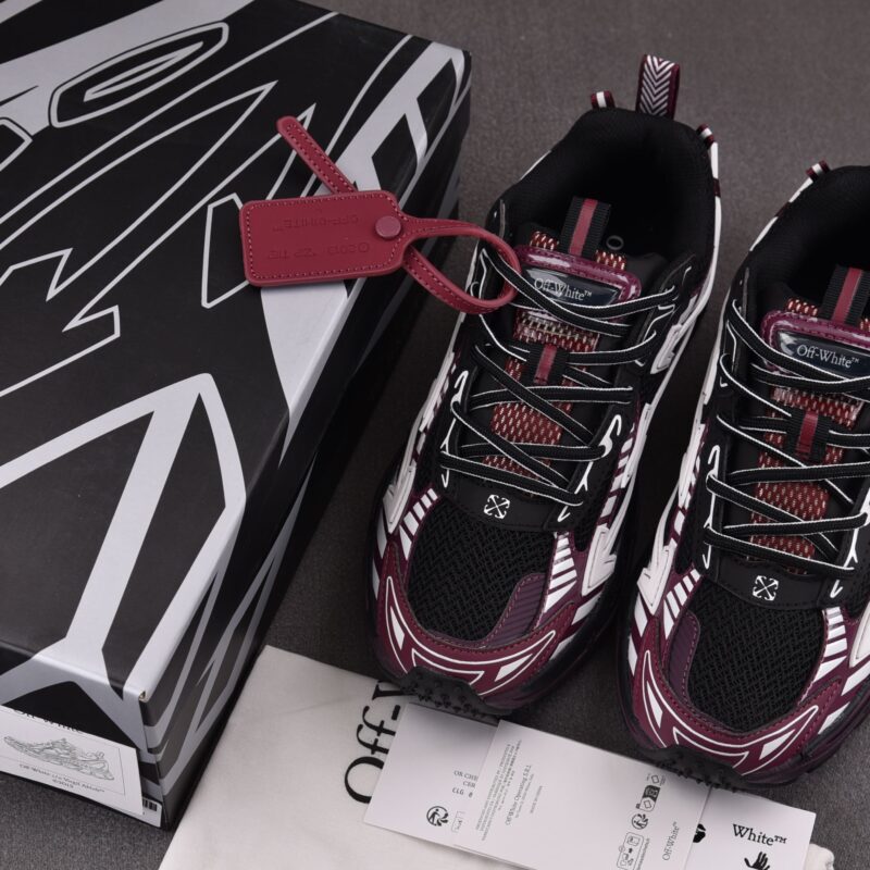 (BEST) OFF-WHITE Be Right Back Sneakers 'BURGUNDY'