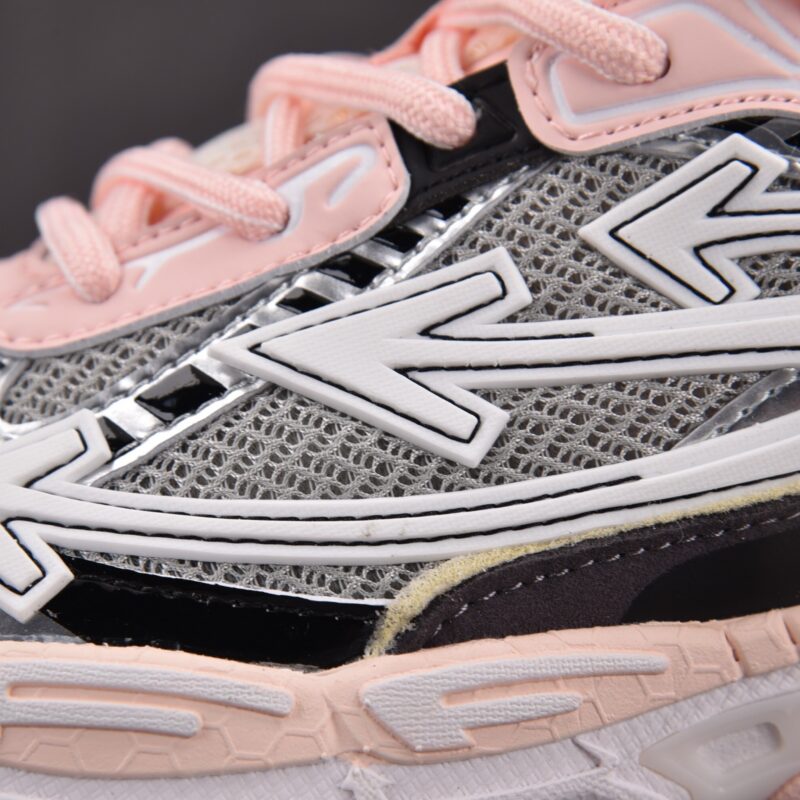 (BEST) OFF-WHITE Gray & Pink Be Right Back Sneakers