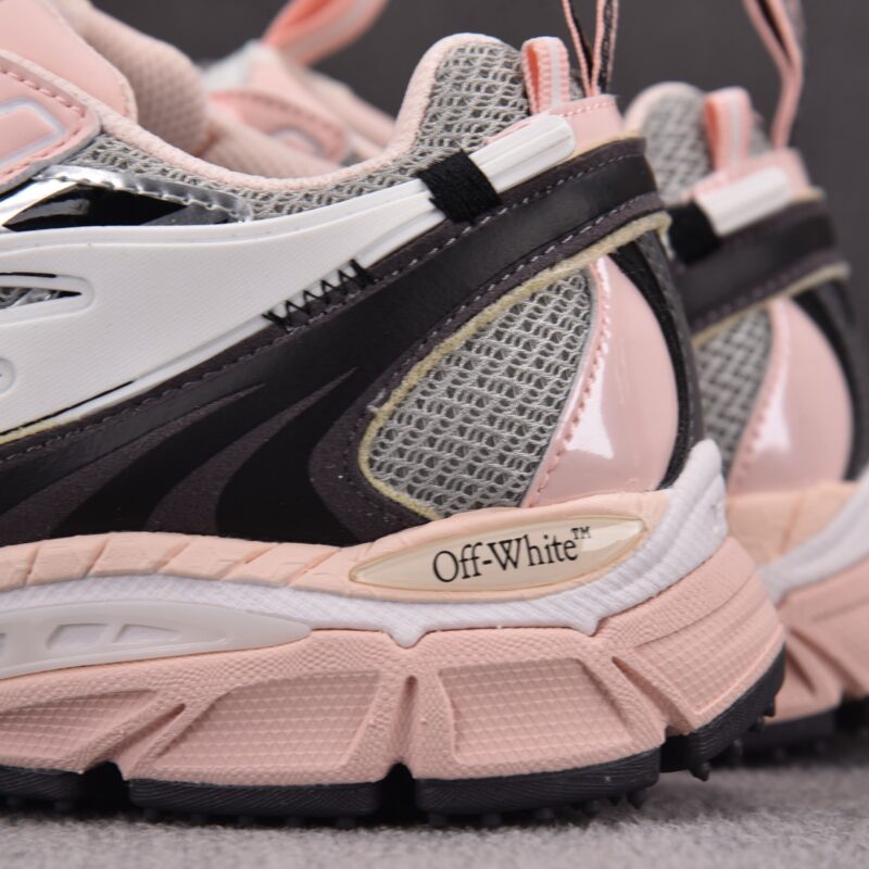 (BEST) OFF-WHITE Gray & Pink Be Right Back Sneakers