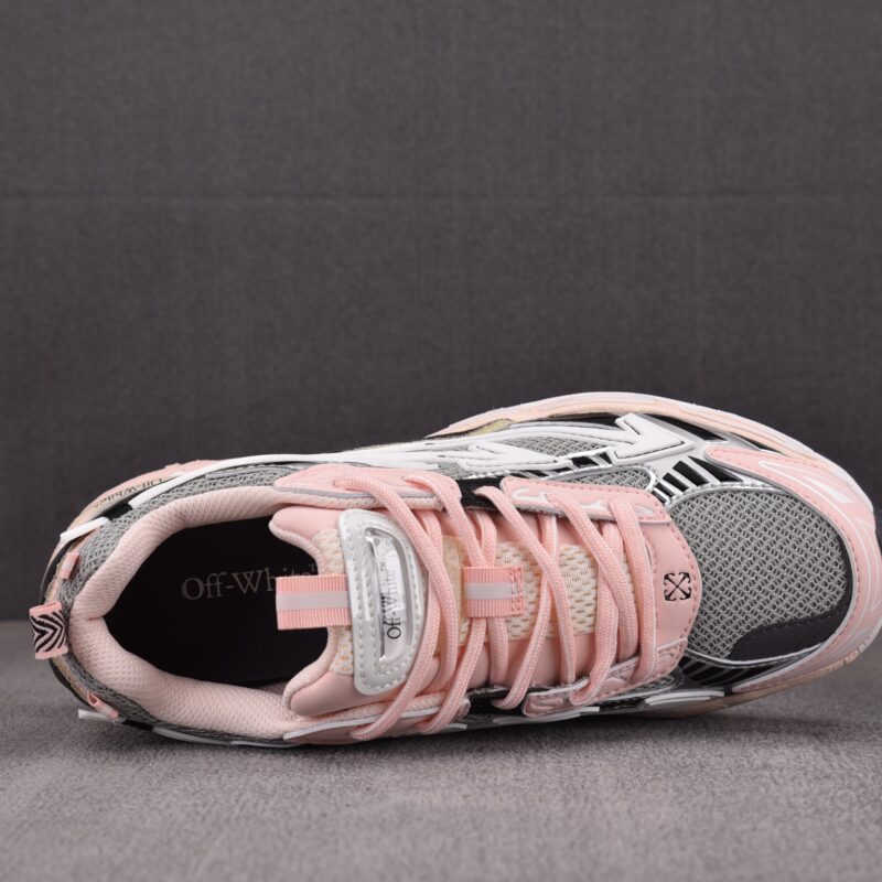 (BEST) OFF-WHITE Gray & Pink Be Right Back Sneakers