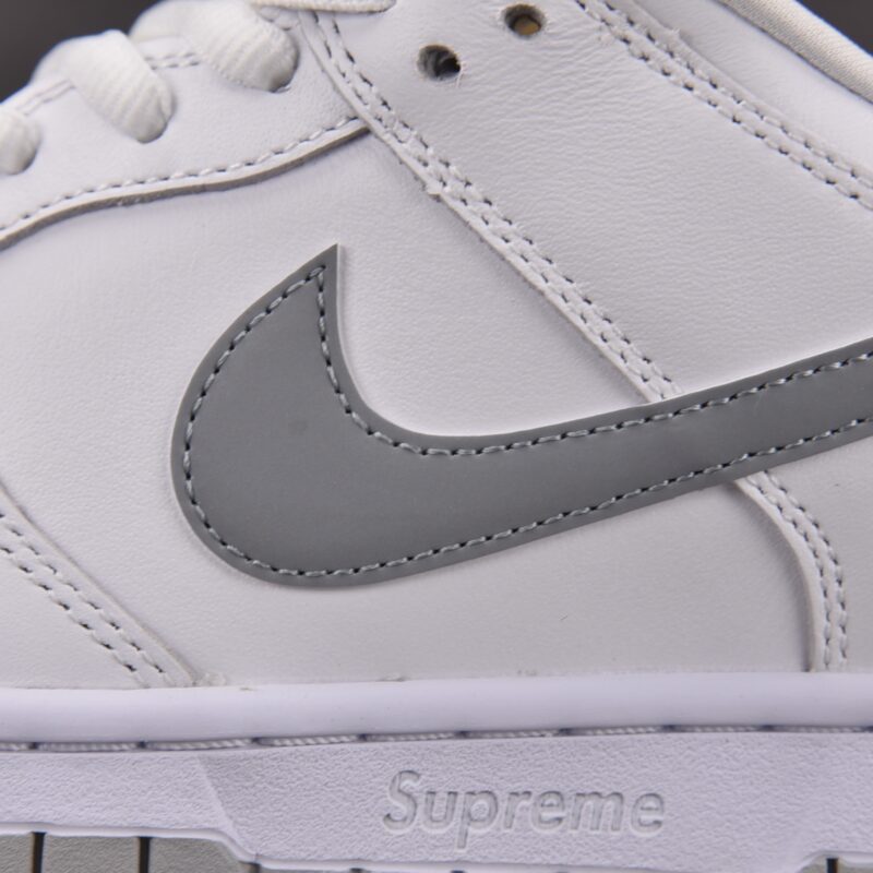 (BEST) Nike SB Dunk Low Supreme 94 'WHITE METALLIC SILVER'