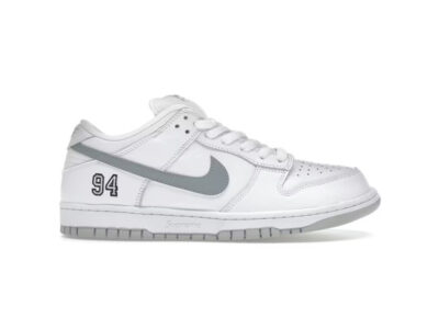 (BEST) Nike SB Dunk Low Supreme 94 'WHITE METALLIC SILVER'