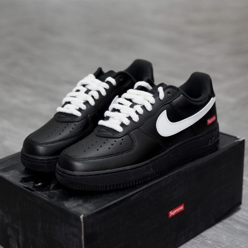 (BEST) Supreme x Air Force 1 Low 'BLACK WHITE'