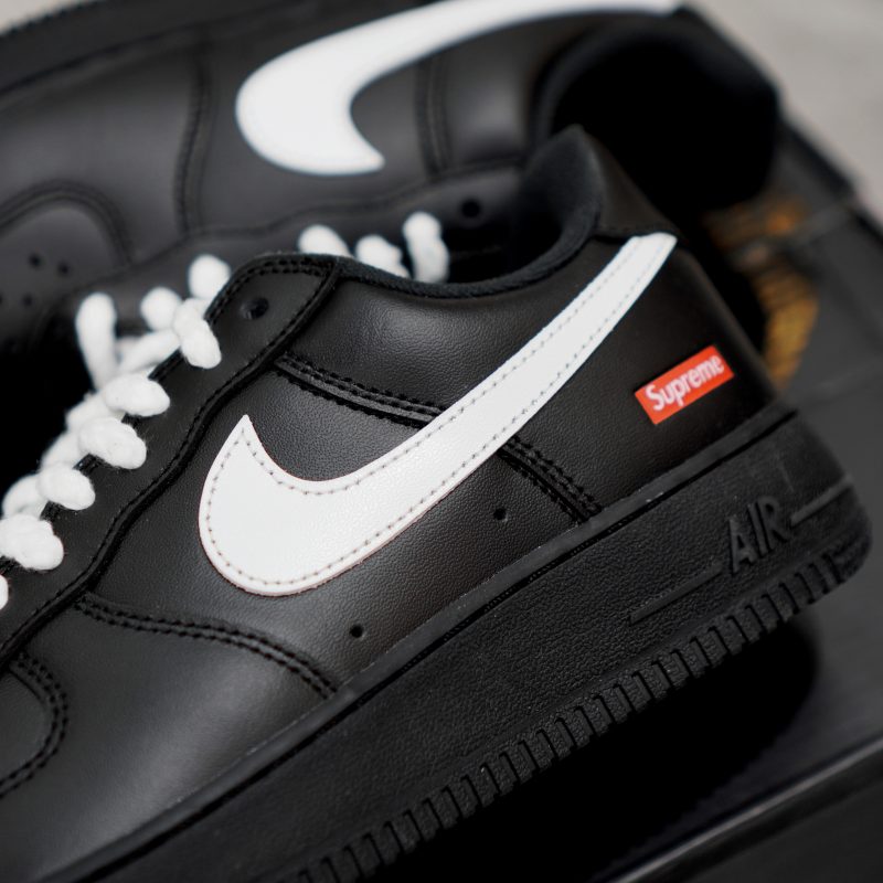 (BEST) Supreme x Air Force 1 Low 'BLACK WHITE'