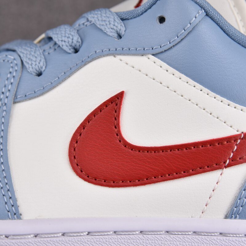 (BEST) Air Jordan 1 Low 'BLUE WHISPER DUNE RED'