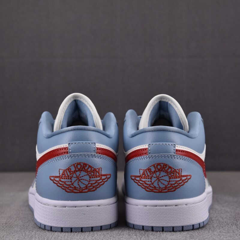 (BEST) Air Jordan 1 Low 'BLUE WHISPER DUNE RED'