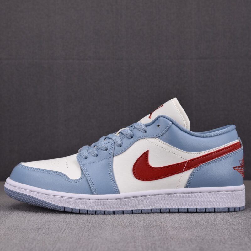 (BEST) Air Jordan 1 Low 'BLUE WHISPER DUNE RED'