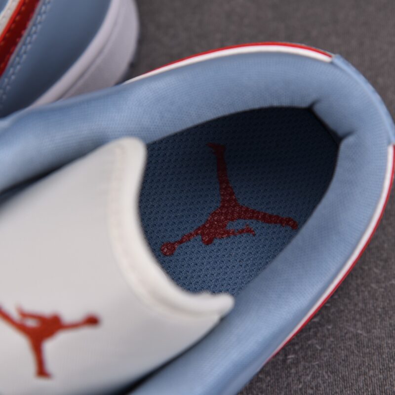 (BEST) Air Jordan 1 Low 'BLUE WHISPER DUNE RED'