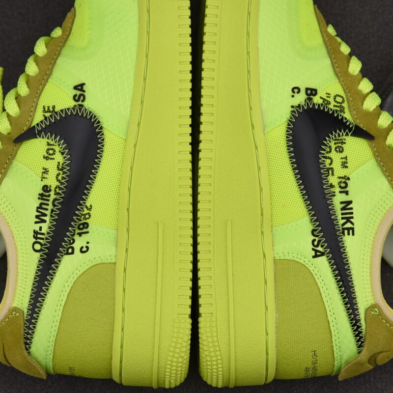 (BEST) OFF-WHITE™ x Nike Air Force 1 Low 'VOLT'