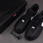 (BEST) Supreme x Nike Air Force 1 Low 'BLACK WHITE'