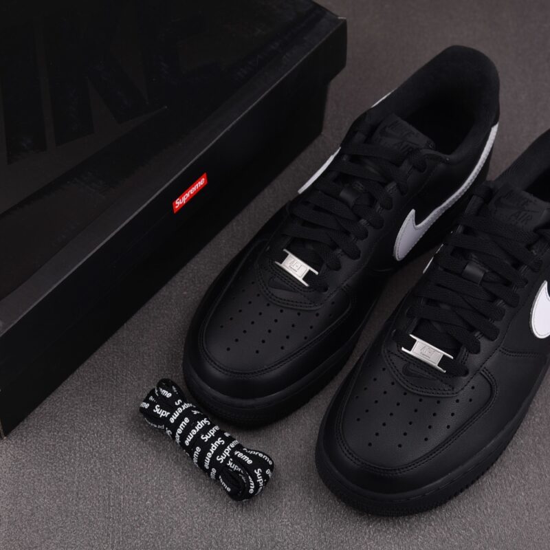 (BEST) Supreme x Nike Air Force 1 Low 'BLACK WHITE'