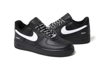 (BEST) Supreme x Nike Air Force 1 Low 'BLACK WHITE'