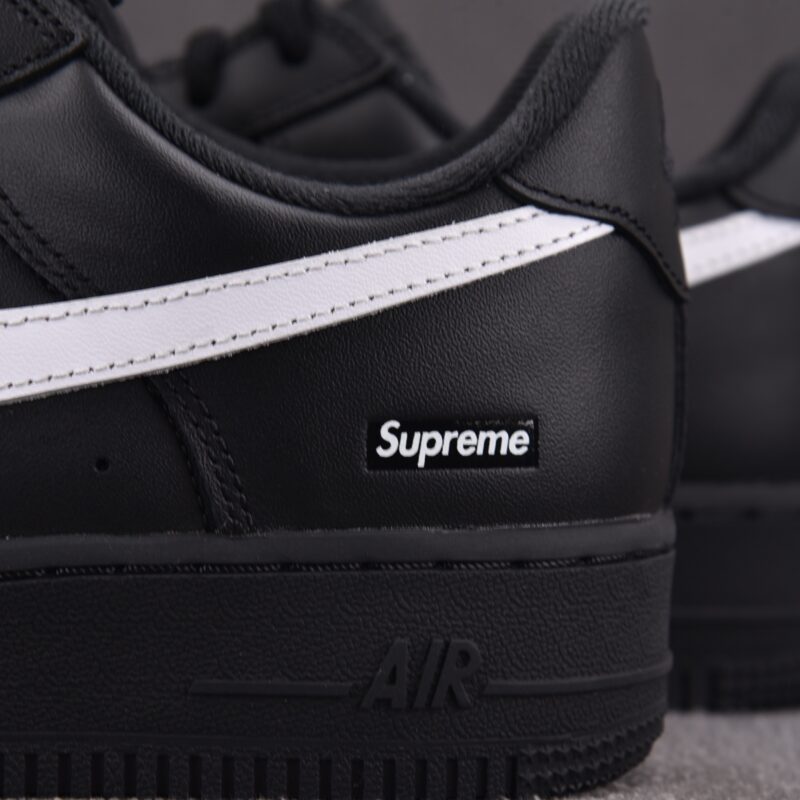 (BEST) Supreme x Nike Air Force 1 Low 'BLACK WHITE'