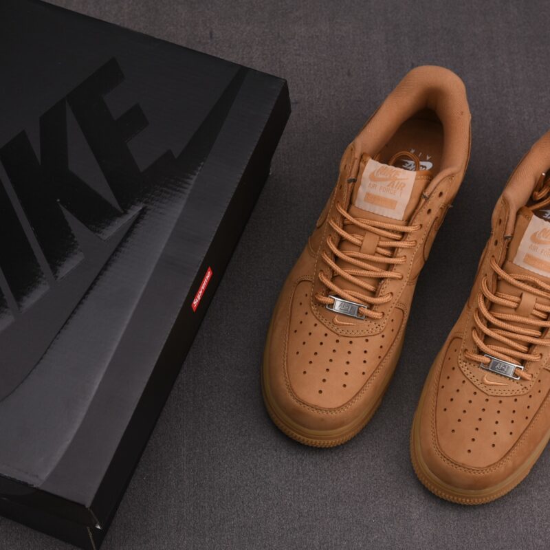 (BEST) Supreme x Nike Air Force 1 Low 'FLAX'