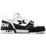 (BEST) Louis Vuitton LV Trainer Perforated Calf Leather 'BLACK'