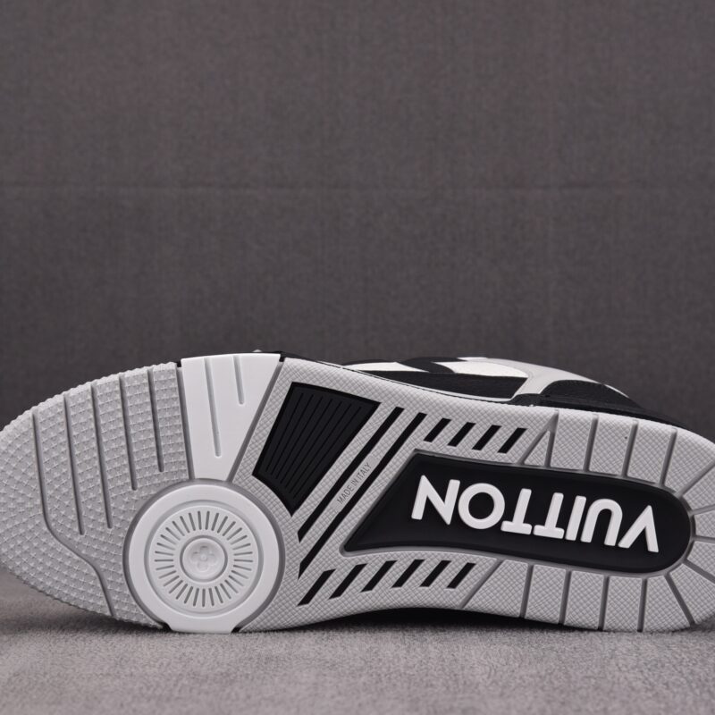 (BEST) Louis Vuitton LV Trainer Perforated Calf Leather 'BLACK'