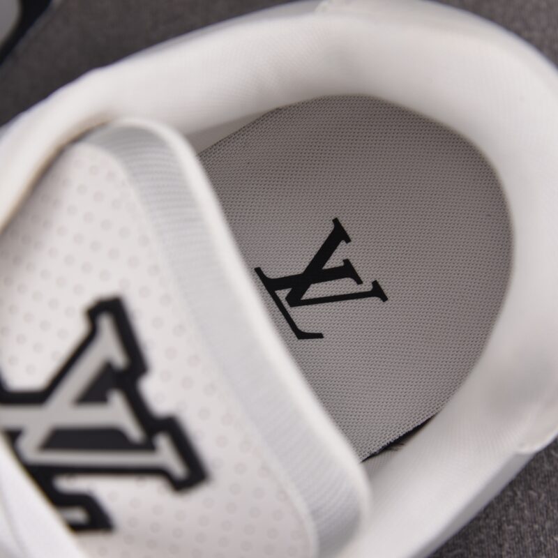 (BEST) Louis Vuitton LV Trainer Perforated Calf Leather 'BLACK'