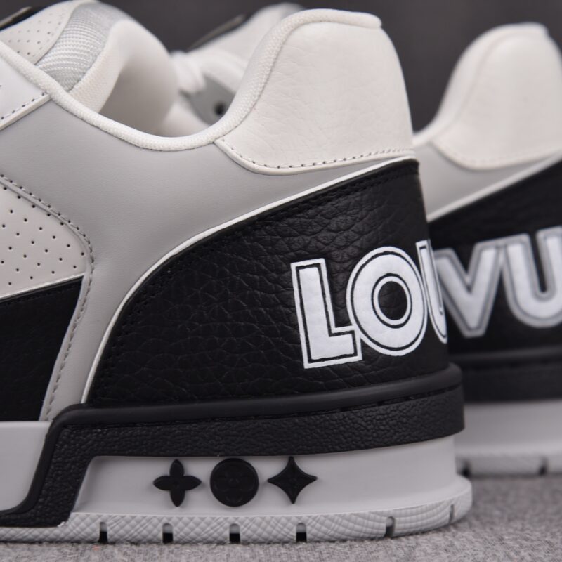 (BEST) Louis Vuitton LV Trainer Perforated Calf Leather 'BLACK'