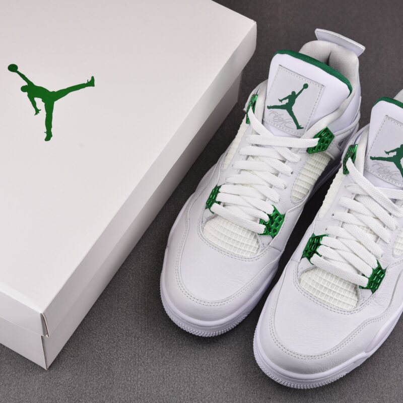 (BEST) Air Jordan 4 Retro 'GREEN METALLIC'