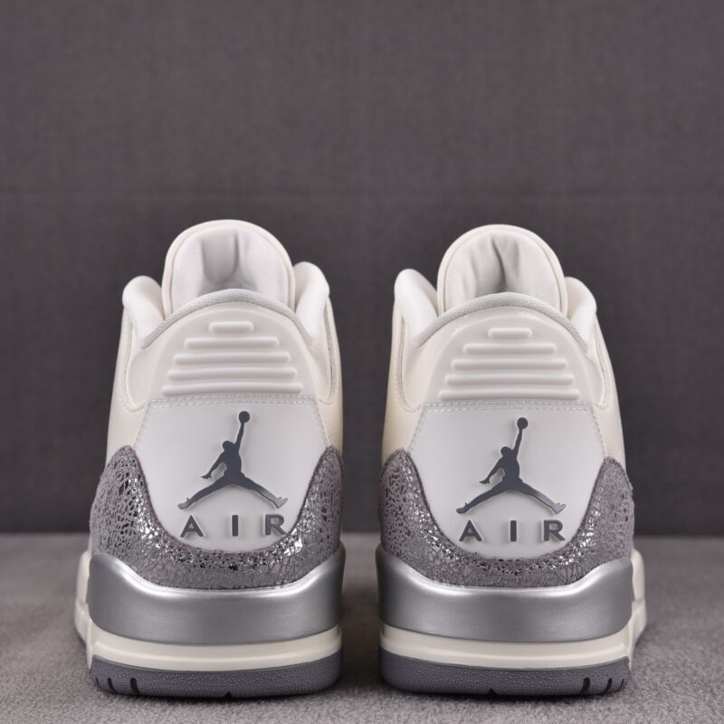 (BEST) Air Jordan 3 Retro 'SAIL CEMENT GREY'