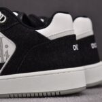(BEST) B27 Low Sneakers Black Denim & White Dior Oblique Galaxy Leather