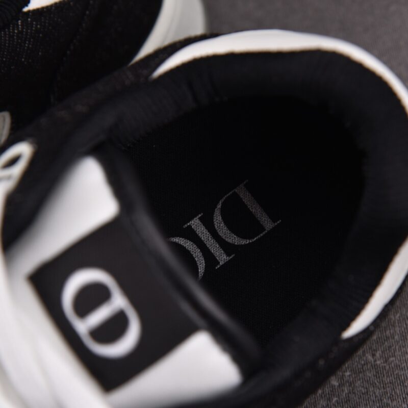 (BEST) B27 Low Sneakers Black Denim & White Dior Oblique Galaxy Leather
