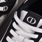 (BEST) B27 Low Sneakers Black Denim & White Dior Oblique Galaxy Leather