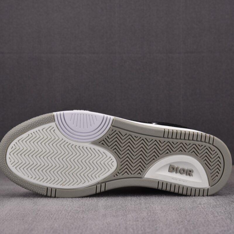 (BEST) B27 Low Sneakers Black Denim & White Dior Oblique Galaxy Leather