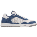 (BEST) B27 Sneakers Blue Denim and White Dior Oblique Galaxy Leather