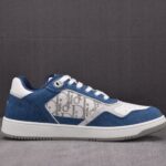 (BEST) B27 Sneakers Blue Denim and White Dior Oblique Galaxy Leather