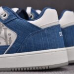 (BEST) B27 Sneakers Blue Denim and White Dior Oblique Galaxy Leather