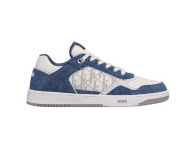 (BEST) B27 Sneakers Blue Denim and White Dior Oblique Galaxy Leather