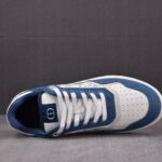 (BEST) B27 Sneakers Blue Denim and White Dior Oblique Galaxy Leather
