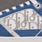 (BEST) B27 Sneakers Blue Denim and White Dior Oblique Galaxy Leather
