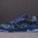 (BEST) (BEST) Louis Vuitton LV Trainer 'BLUE DENIM'