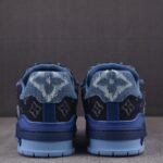 (BEST) Louis Vuitton LV Trainer 'BLUE DENIM'
